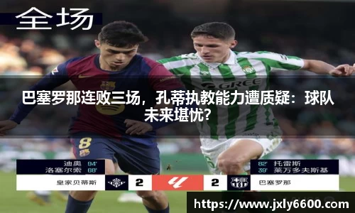 巴塞罗那连败三场，孔蒂执教能力遭质疑：球队未来堪忧？